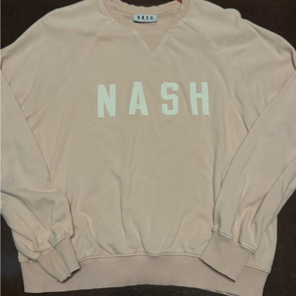 NASH Women's soft pinkish cream Sweatshirt